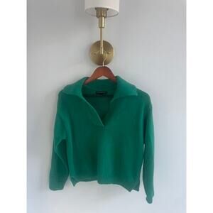 Banana republic collar polo sweater in green